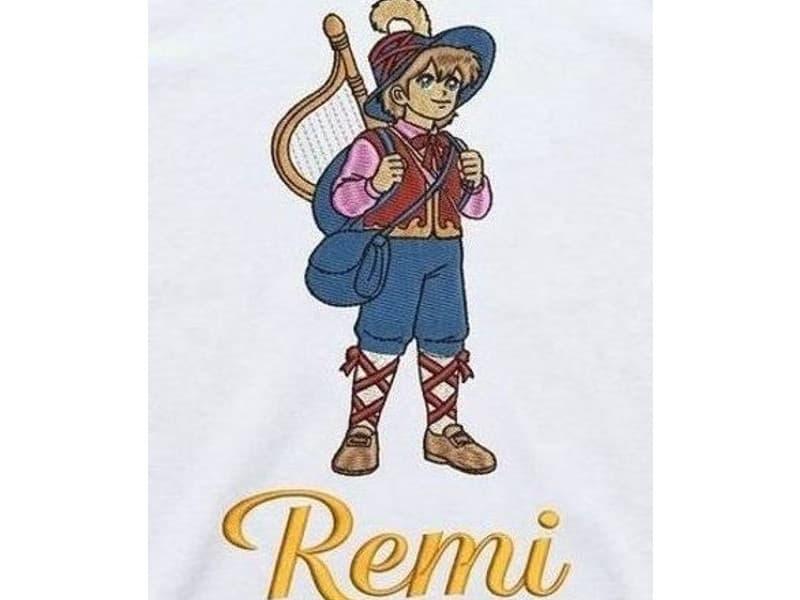 Remi Character Embroidery - Digitized Embroidery